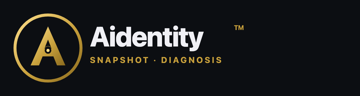 Aidentity — Snapshot · Diagnosis